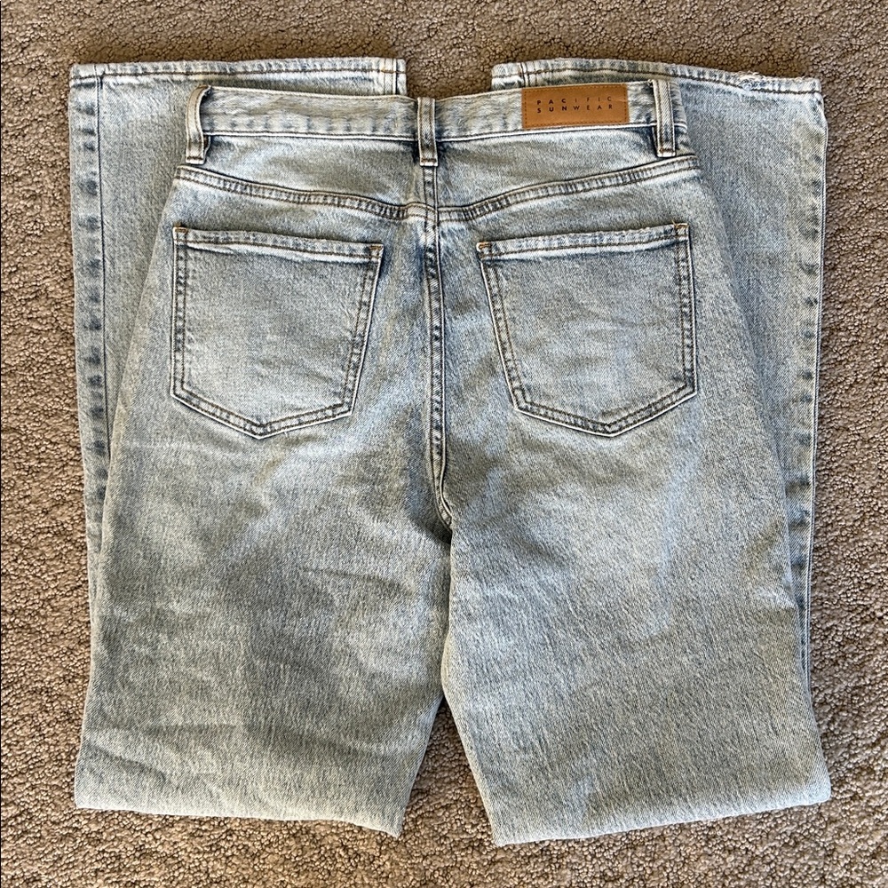 Pacsun High-Rise Bootcut Jeans Light Acid Wash Retro Cotton Denim Jean SZ 27 EUC - Picture 10 of 13